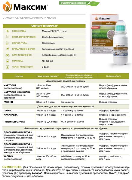 Фунгицид Максим 100 мл, Syngenta фото