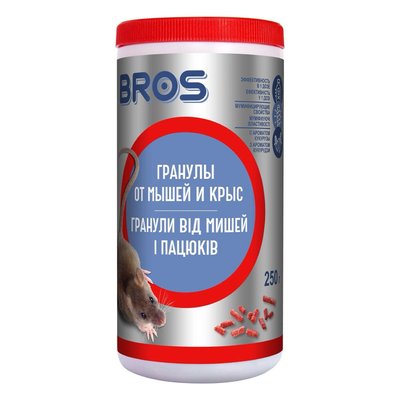 Гранули від мишей та пацюків Bros, 250 г фото